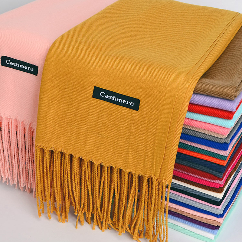 Shawl Wrap Winter - Sciarpa multiuso in cashmere imitazione Sciarpa