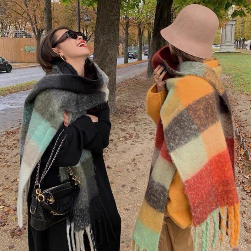 Cashmere Pashmina Wrap - NUOVO Inverno di Lusso di Spessore