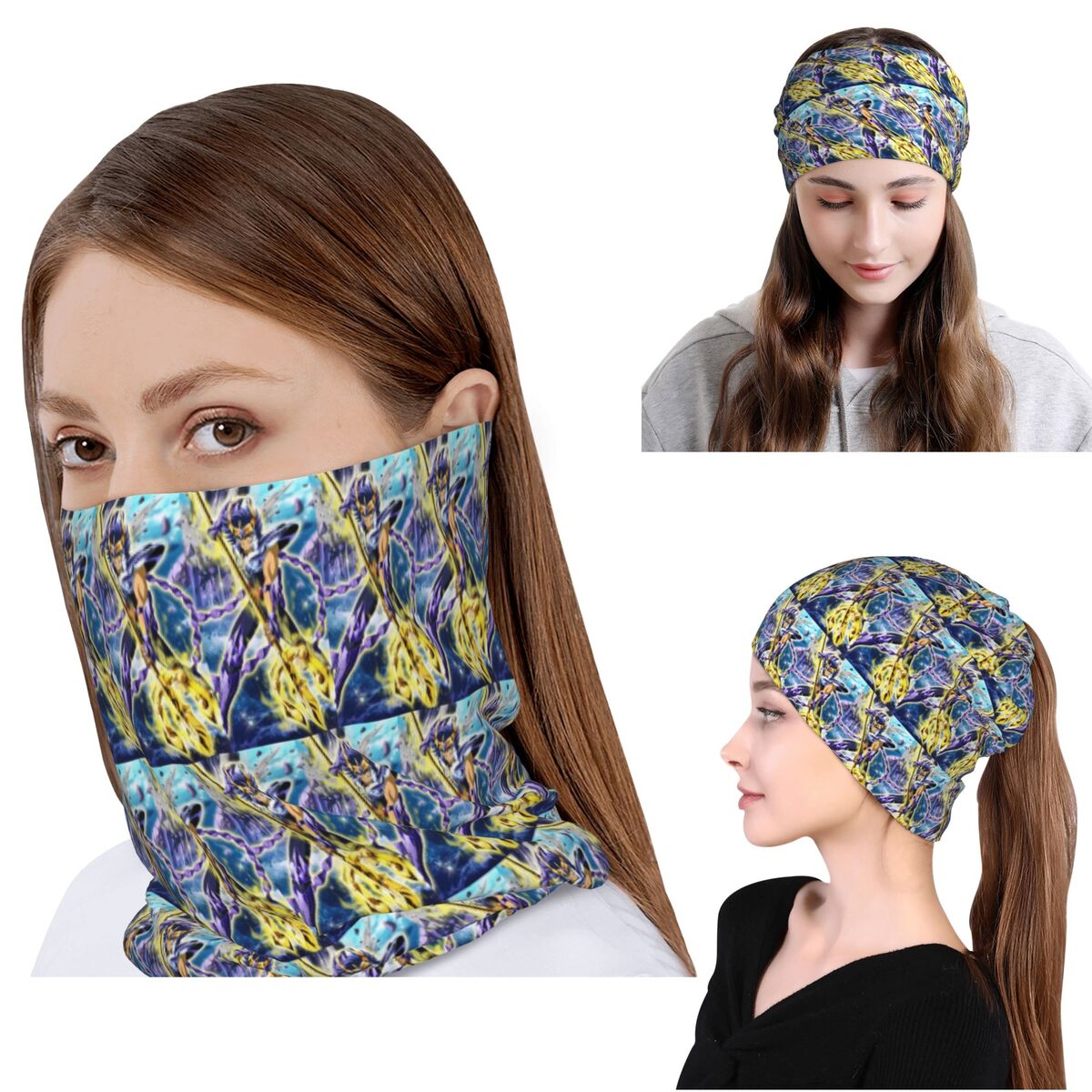 Knit Beanie Hat Warm - Anime Knights Of The Zodiac Phoenix