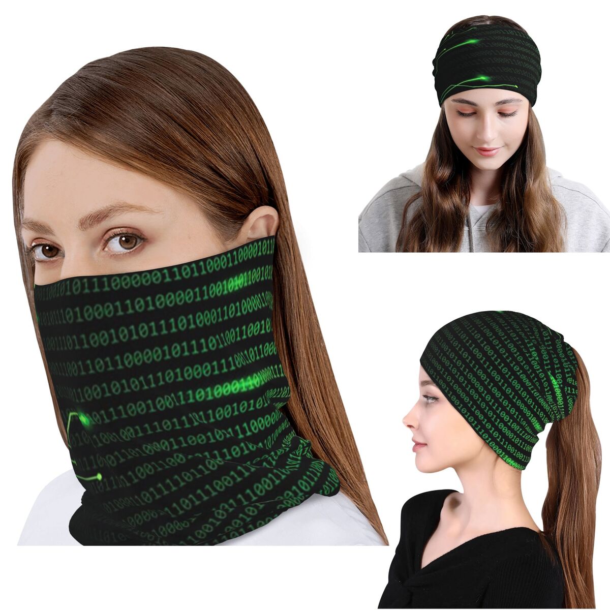 Coperta con codice binario e b - Knit Beanie Hat Warm recensione e prezzo