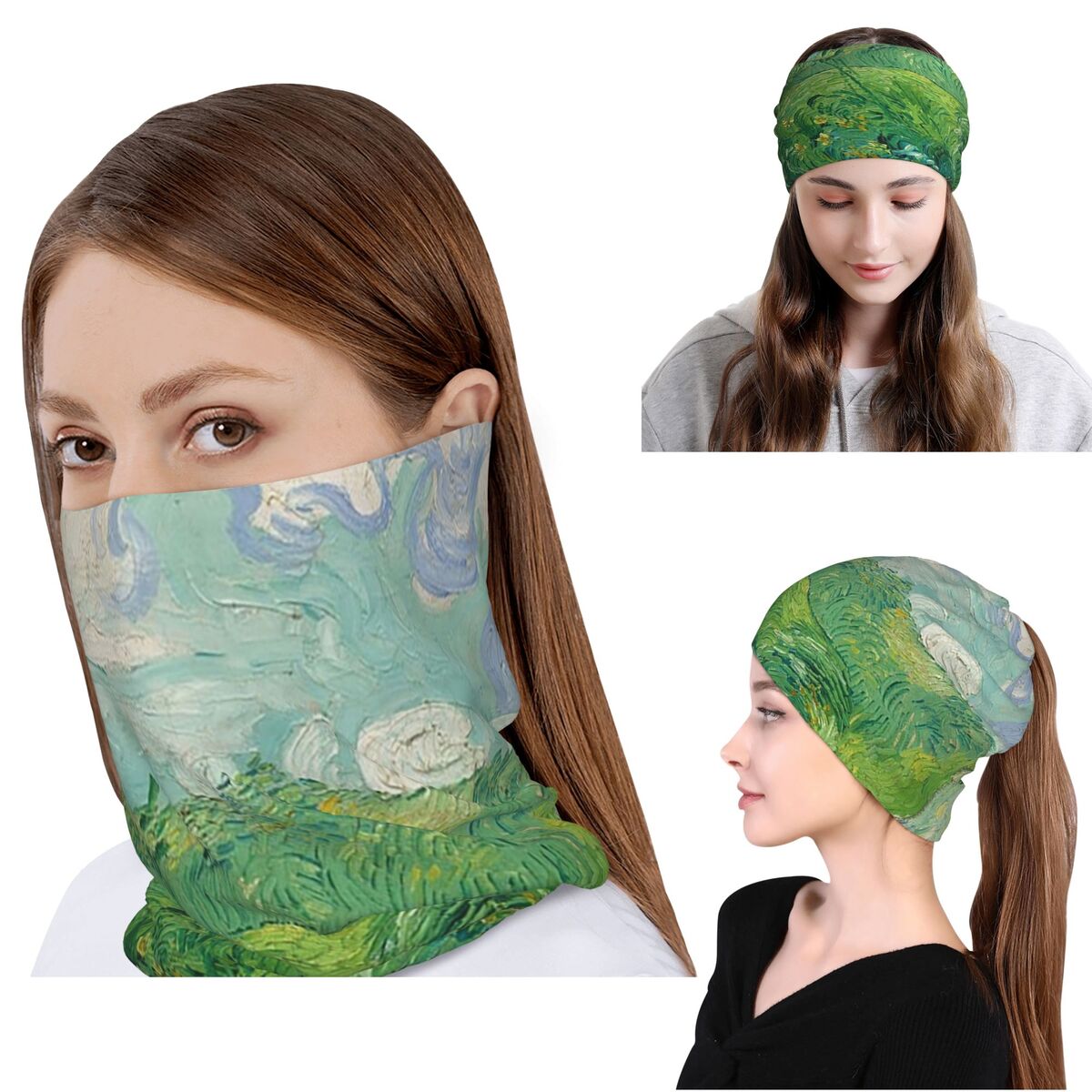 Campi di grano verdi, Auvers,  - Knit Beanie Hat Warm recensione e prezzo