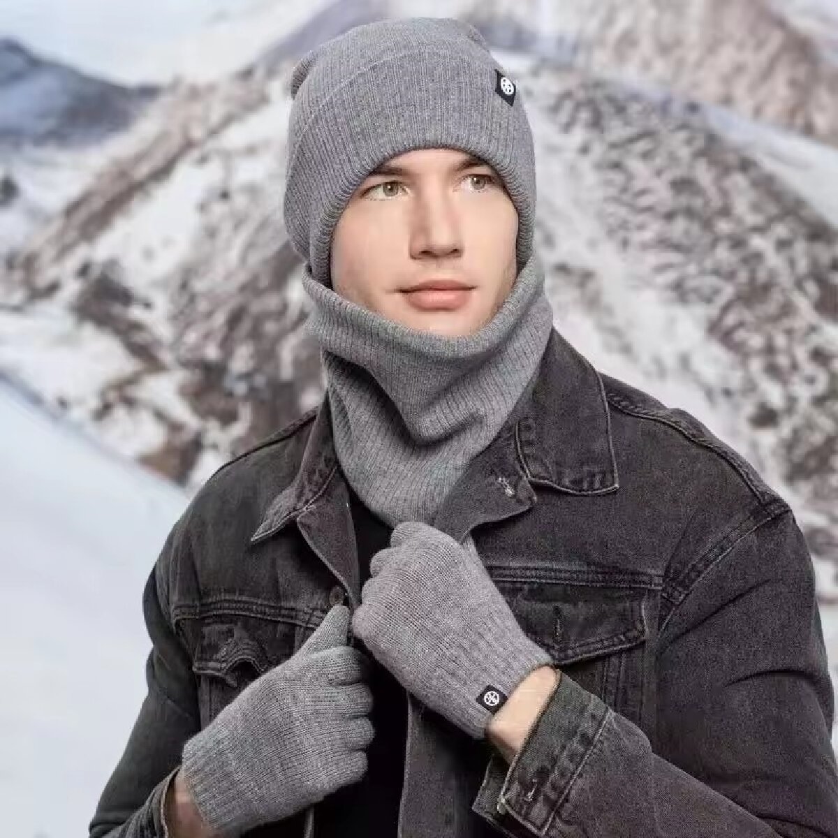 3 pezzi berretto invernale cap - Wool Scarf Men recensione e prezzo